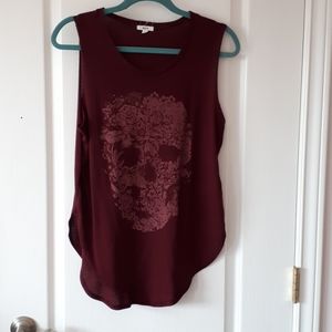 Ardene burgundy tank top